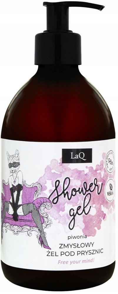 LAQ Kocica Żel Pod Prysznic Zmysłowy Piwonia 500ml