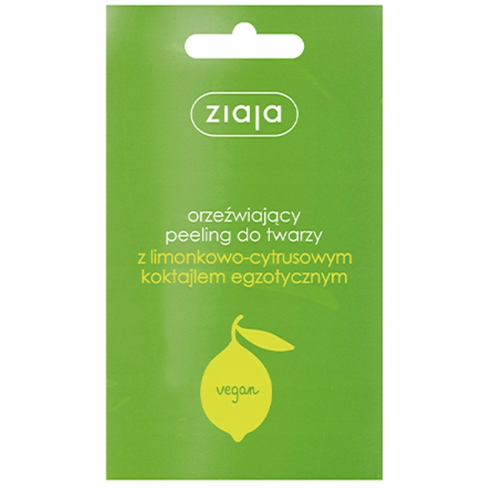 Ziaja Orzeźwiający Peeling Do Twarzy z Limonkowo Cytrusowym Koktajlem 7ml