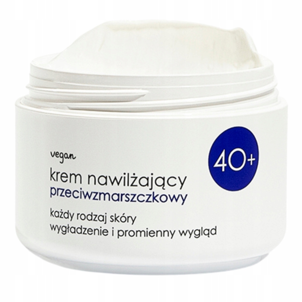 Ziaja Nawilżający Krem Do Twarzy Przeciwzmarszczkowy Półtłusty 40+ 50ml