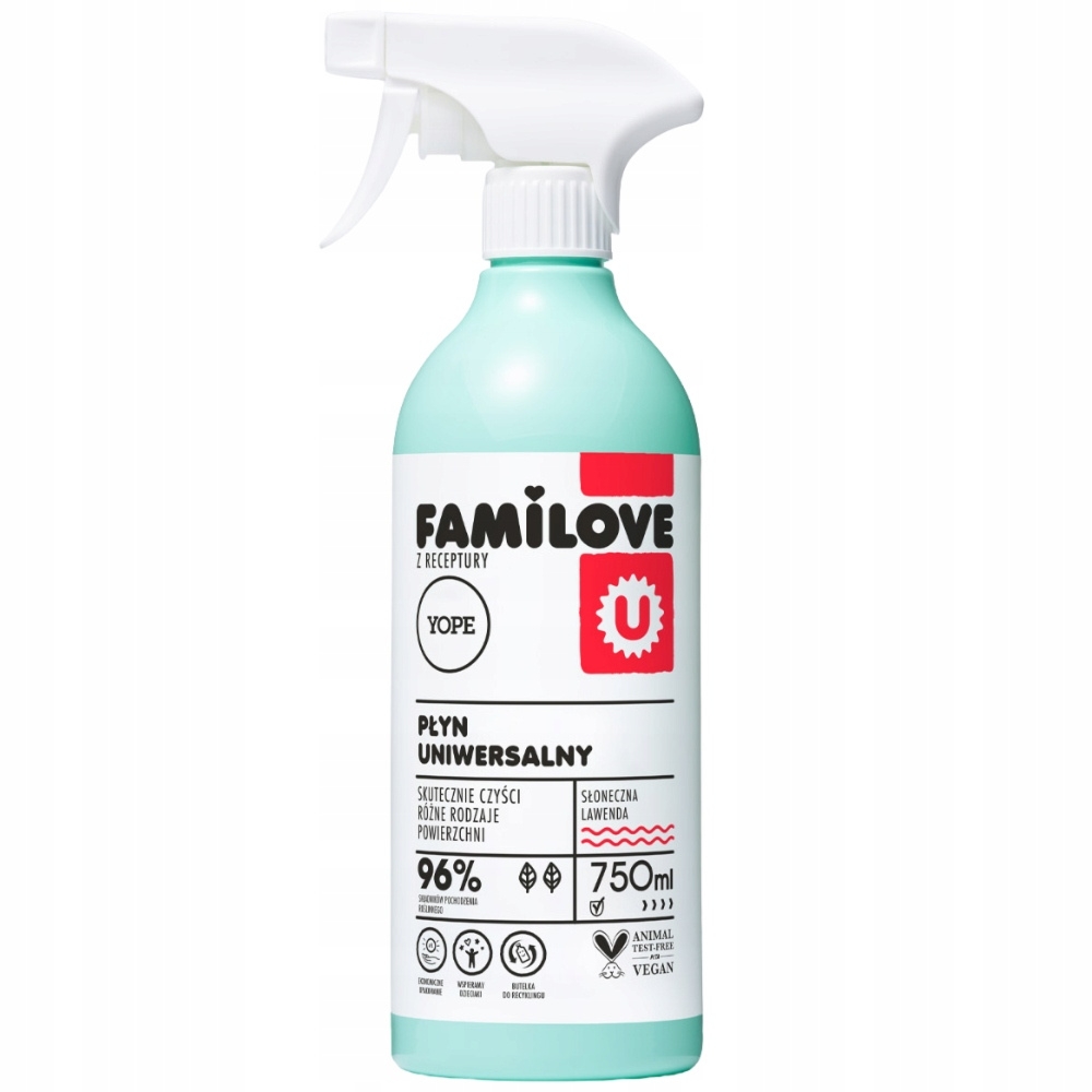 Yope Familove Uniwersalny Płyn Do Czyszczenia Powierzchni Lawenda 750ml