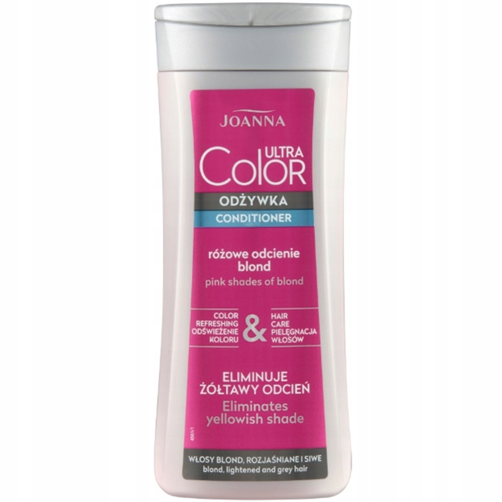 Joanna Ultra Color Różowa Odżywka Eliminująca Żółty Kolor Włosy Blond 200g