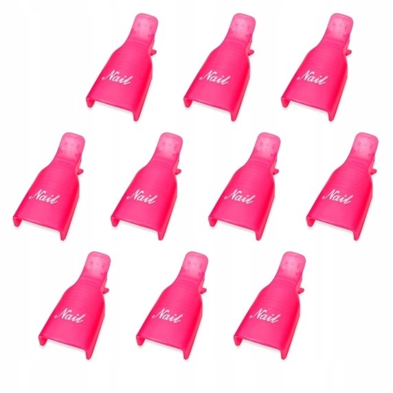 Klipsy Do Ściągania Hybrydy Manicure 10 szt.