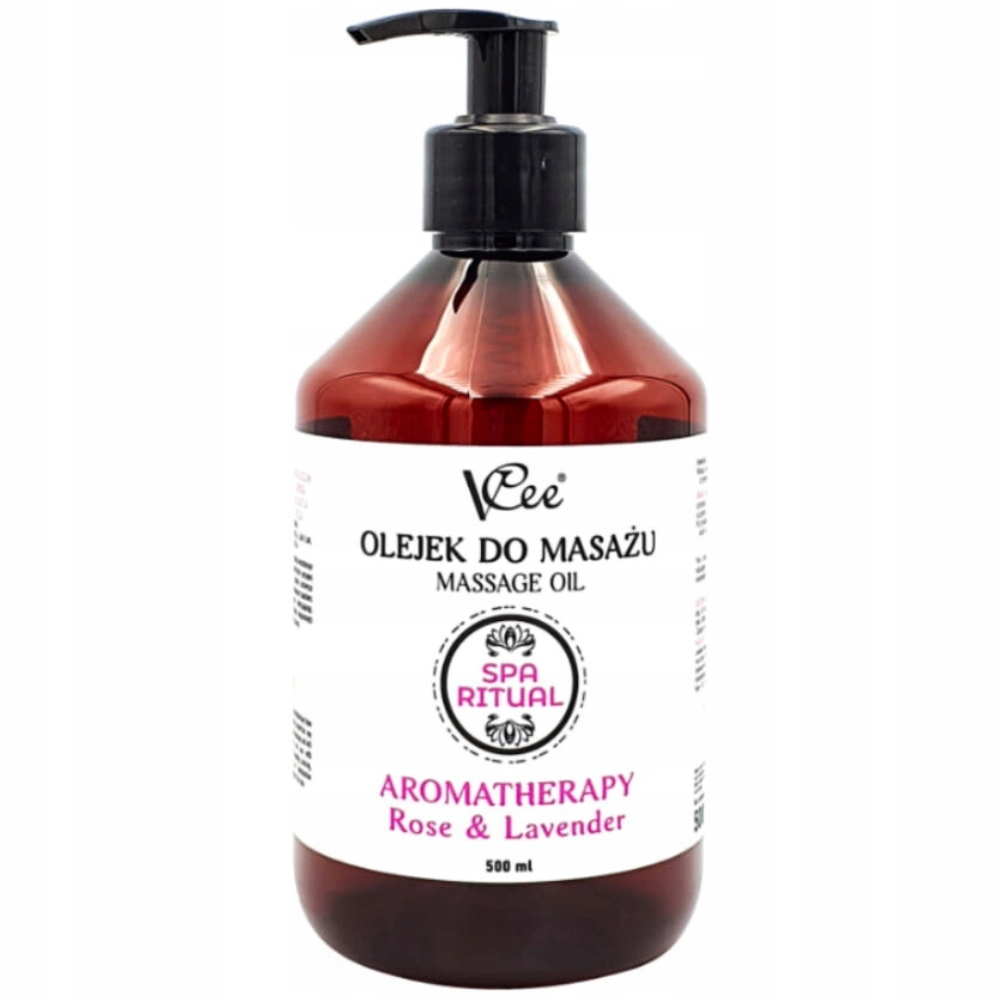 VCee Spa Ritual Olejek Do Masażu Ciała Aromatherapy Róża Lawenda 500ml