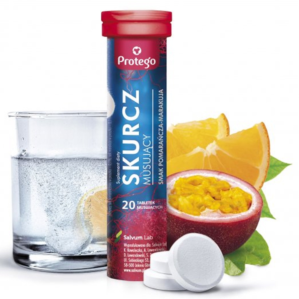 Protego Skurcz Suplement Diety Mięśnie Magnez Potas 20 Tabletek Musujących