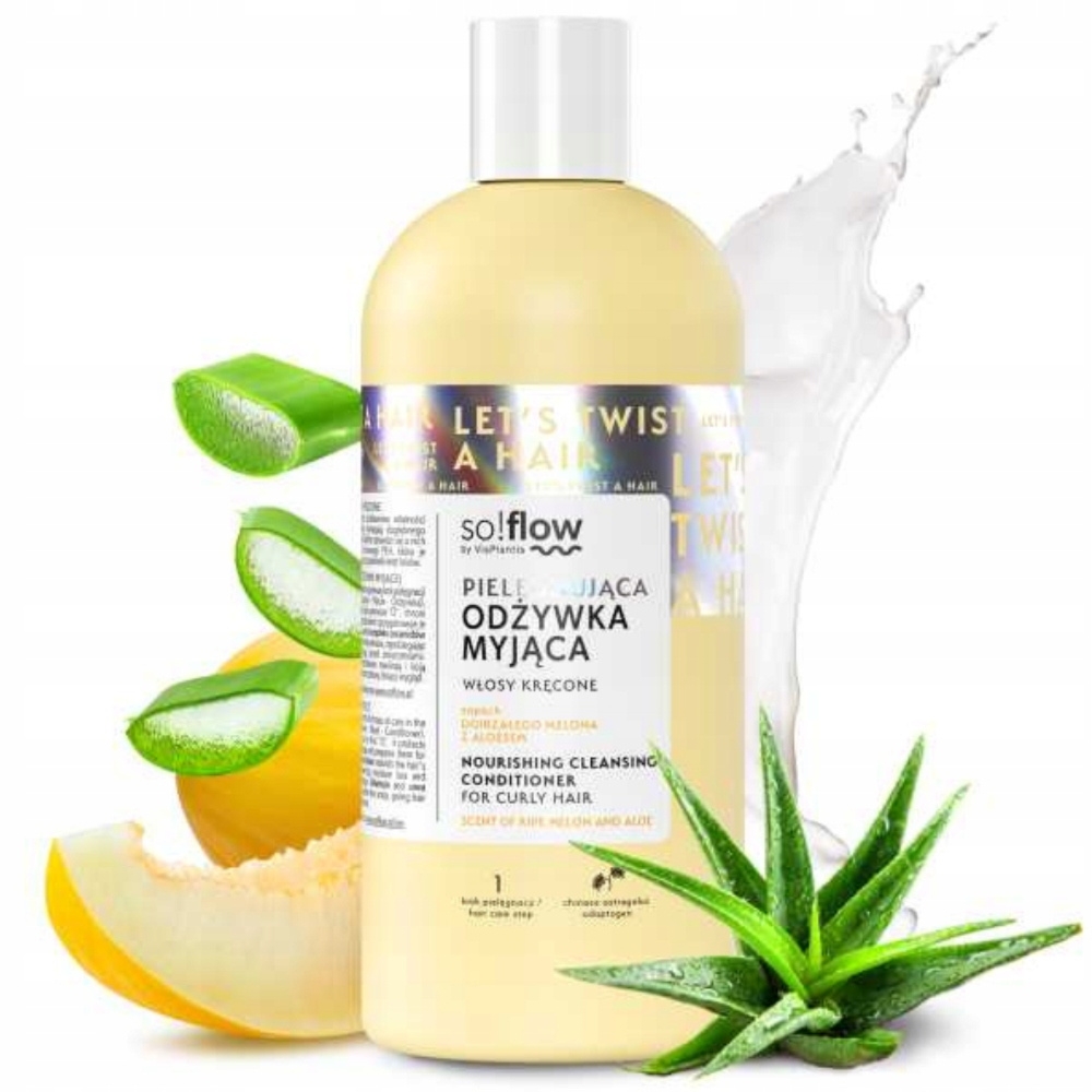 So Flow Myjąca Odżywka Do Włosów Kręconych z Ceramidami Melon Aloes 200ml