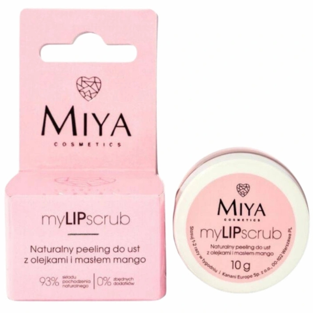 Miya myLIPscrub Naturalny Peeling Do Ust z Olejkami Masłem Mango Wit E 10g