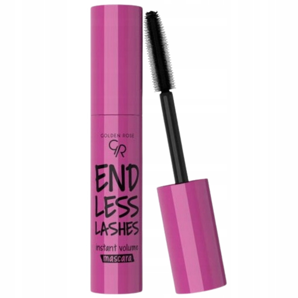 Golden Rose Endles Lashes Wydłużająco Pogrubiający Tusz Do Rzęs Czarny