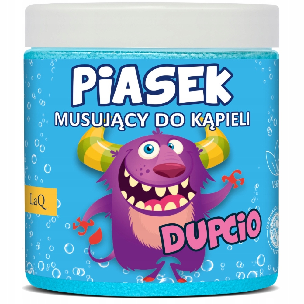 LaQ Dupcio Musujący Piasek Do Kąpieli Dla Dzieci Barwiący Wodę Owocowy 190g