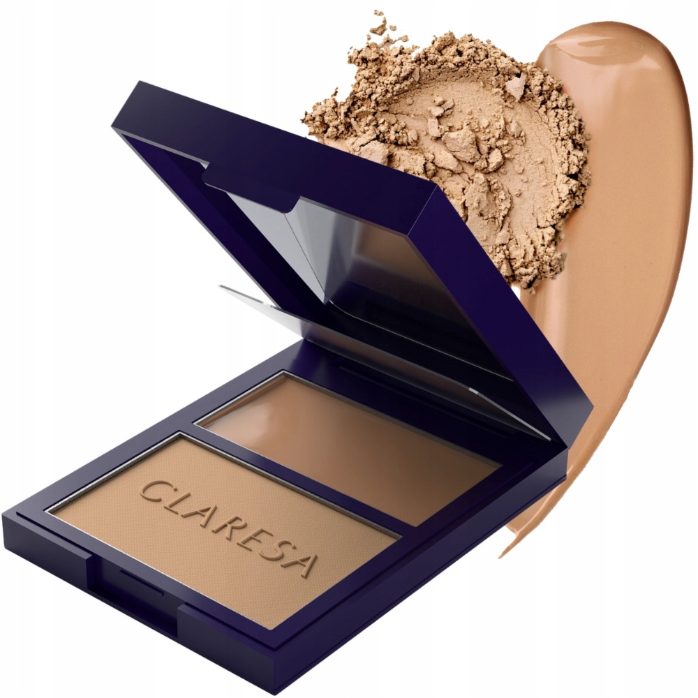 Claresa Duo Palette Paleta Bronzerów Kremowy + Prasowany 01 More Sculpted
