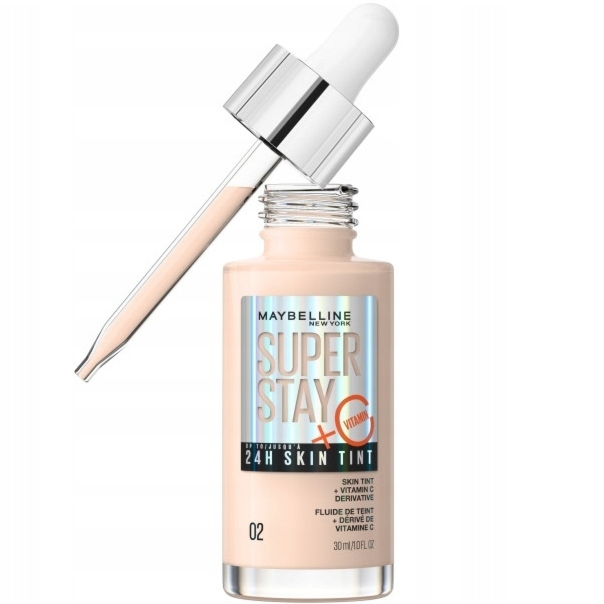 Maybelline Super Stay 24h Skin Tint Podkład Rozświetlający Witamina C 02