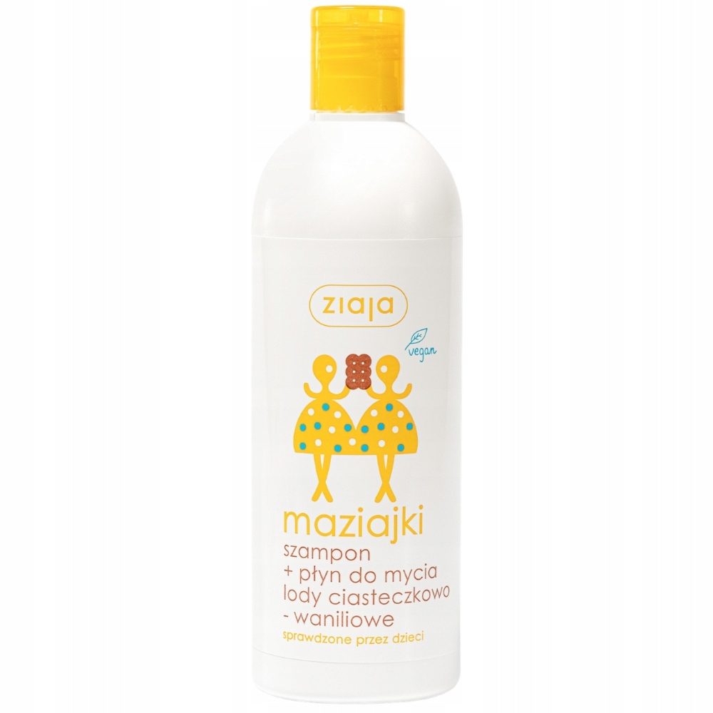 Ziaja Maziajki Szampon + Płyn Do Mycia Dla Dzieci Lody Ciasteczkowe 400ml