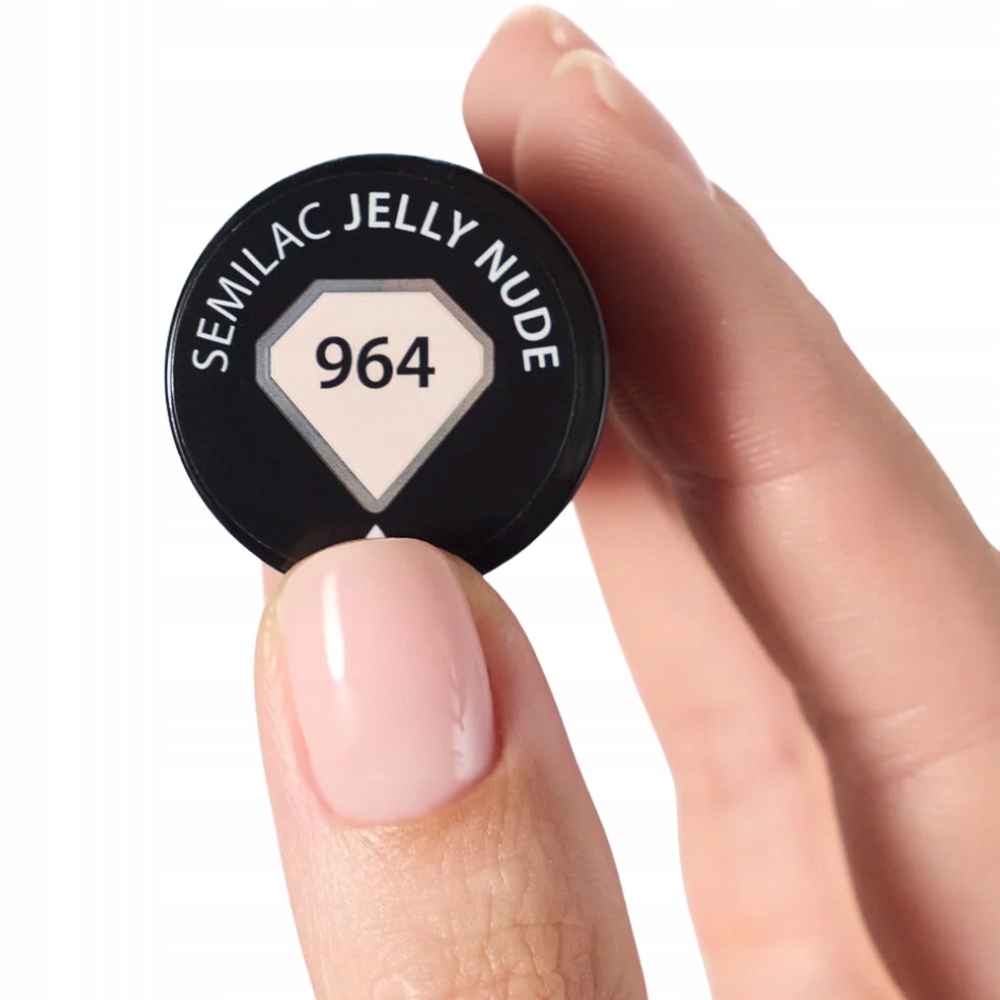 Semilac Lakier Hybrydowy Do Paznokci Manicure Beżowy 964 Jelly Nude 7ml