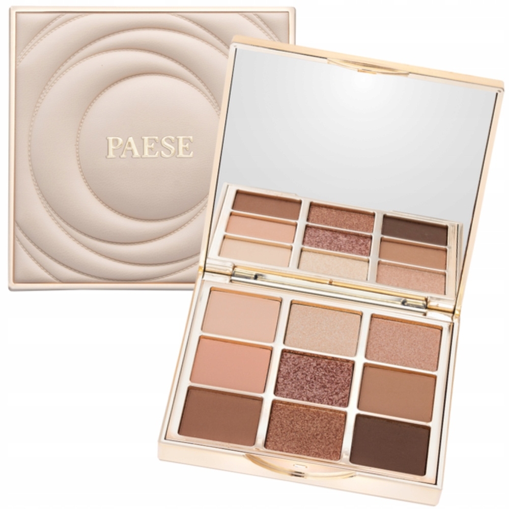 Paese Selfglow Paleta 9 Cieni Do Powiek Mix Matowe i Błyszczące Nude 12,5g