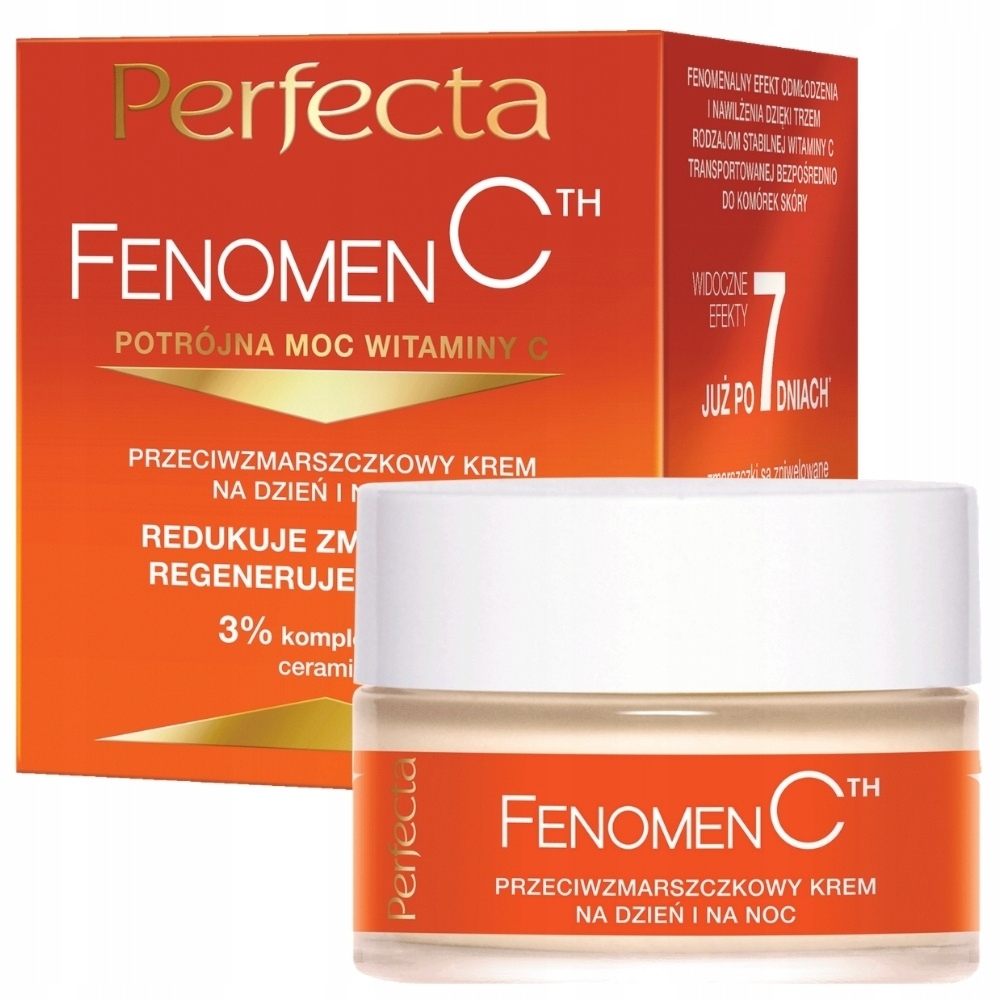 Perfecta Fenomen C Przeciwzmarszczkowy Krem Do Twarzy z Witaminą C 50 ml