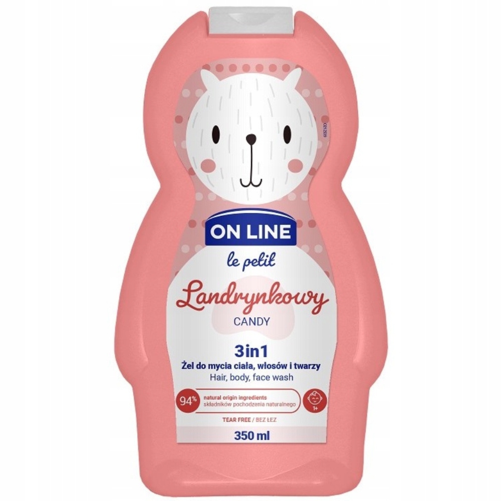 On Line Le Petit Żel Do Mycia Ciała Włosów Twarzy Dzieci 1+ Landrynka 350ml