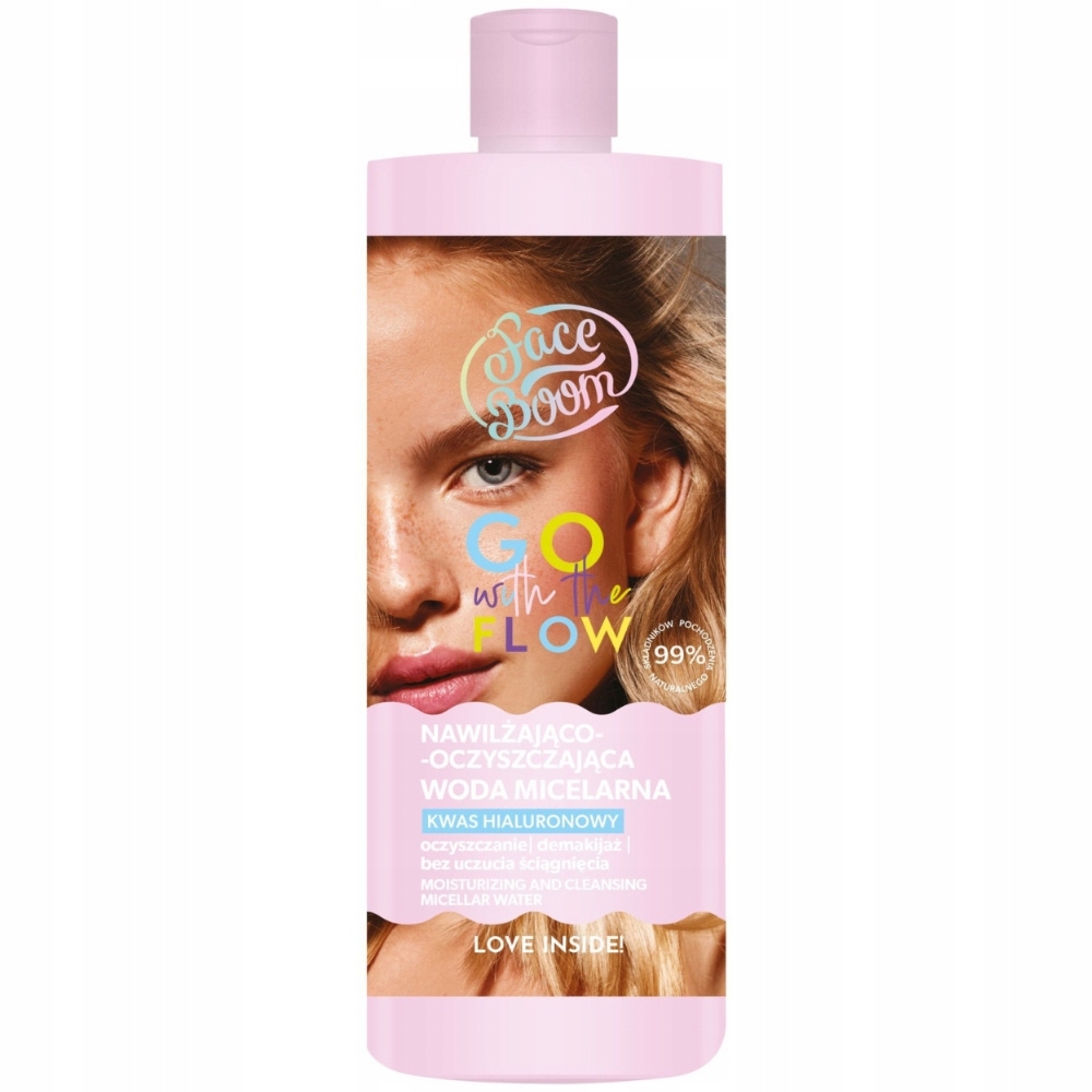 FaceBoom Go With The Flow Oczyszczająca Woda Micelarna Do Demakijażu 500ml
