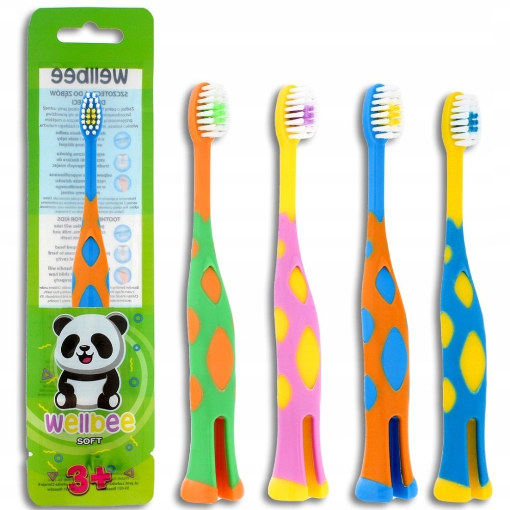 Wellbee Klasyczna Szoteczka Do Zębów Dla Dzieci 3+ Soft Miękka Podróżna