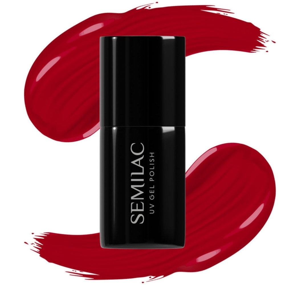 Semilac Lakier Hybrydowy Intense Red 027 7ml