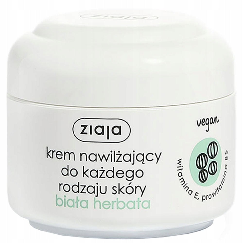 Ziaja Krem Nawilżający Do Twarzy Każdy Rodzaj Skóry Biała Herbata 50 ml