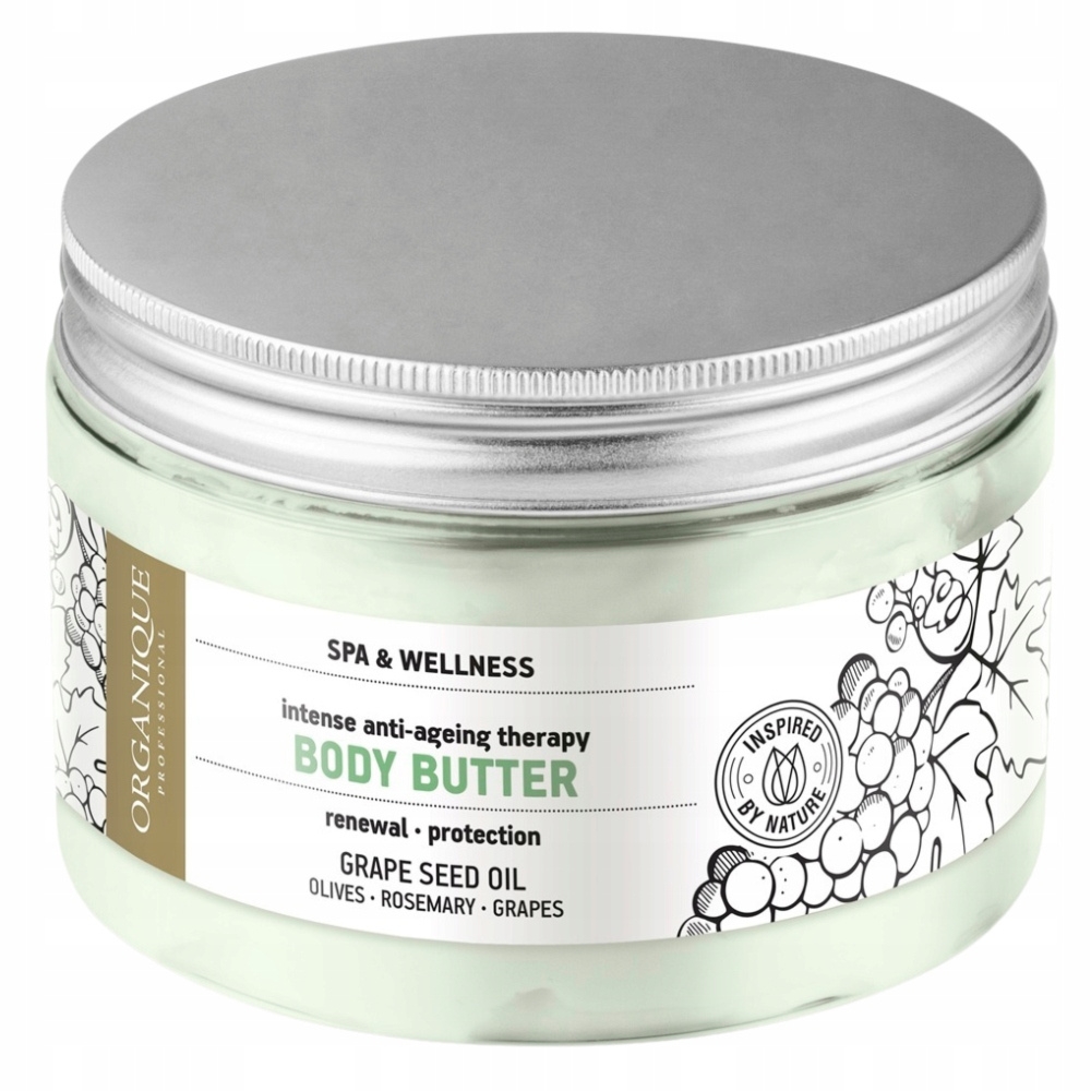 Organique Anti Aging Odżywcze Masło Do Ciała z Olejem Winogronowym 450ml
