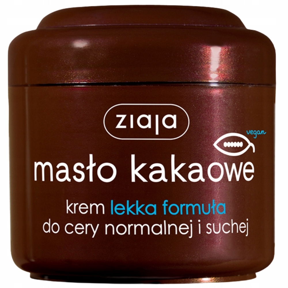 Ziaja Masło Kakaowe Lekki Krem Do Twarzy Odżywczy Cera Normalna Sucha 200ml