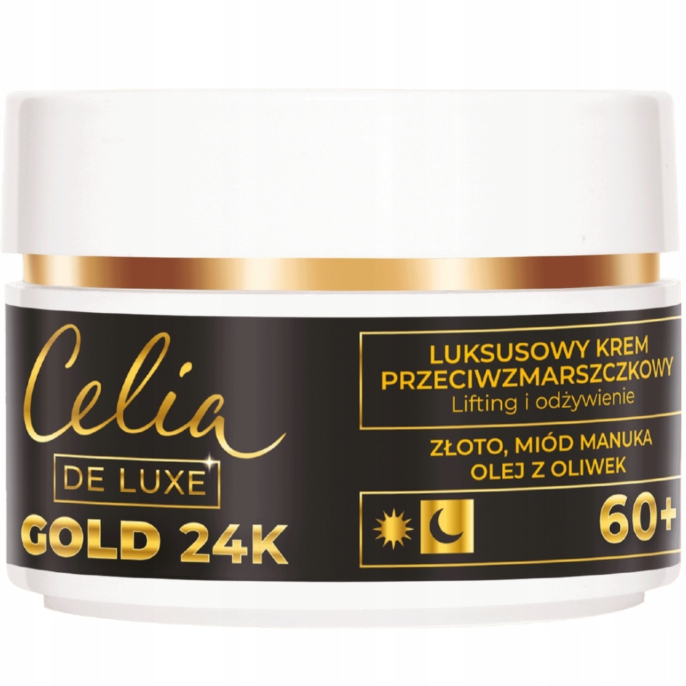 Zestaw Prezentowy Kosmetyków Gold 24K Krem do Rąk + Krem Do Twarzy 60+ 50ml