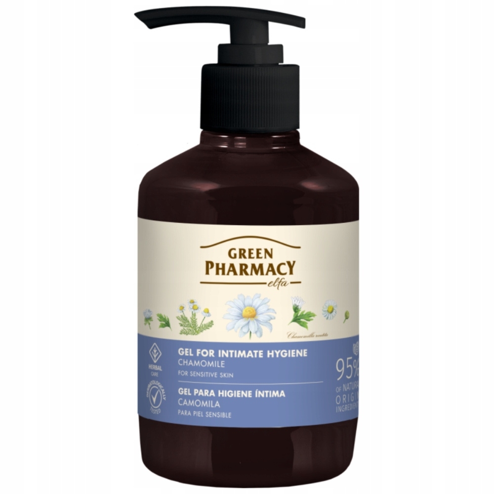 Green Pharmacy Łagodzący Żel Do Higieny Intymnej Rumianek Lekarski 370ml