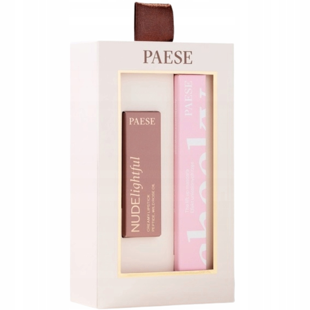 Paese Cheeky Nude Look Zestaw Prezentowy Damski Tusz Do Rzęs Pomadka Do Ust
