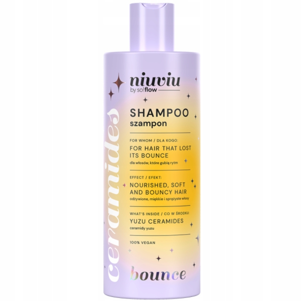 Niuviu Bounce Oczyszczający Szampon Do Włosów Kręconych Odżywczy Yuzu 300ml