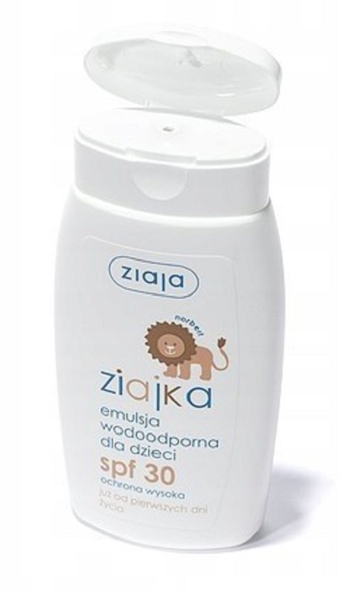 Ziaja Ziajka Wodoodporna Emulsja Dzieci Opalania SPF30