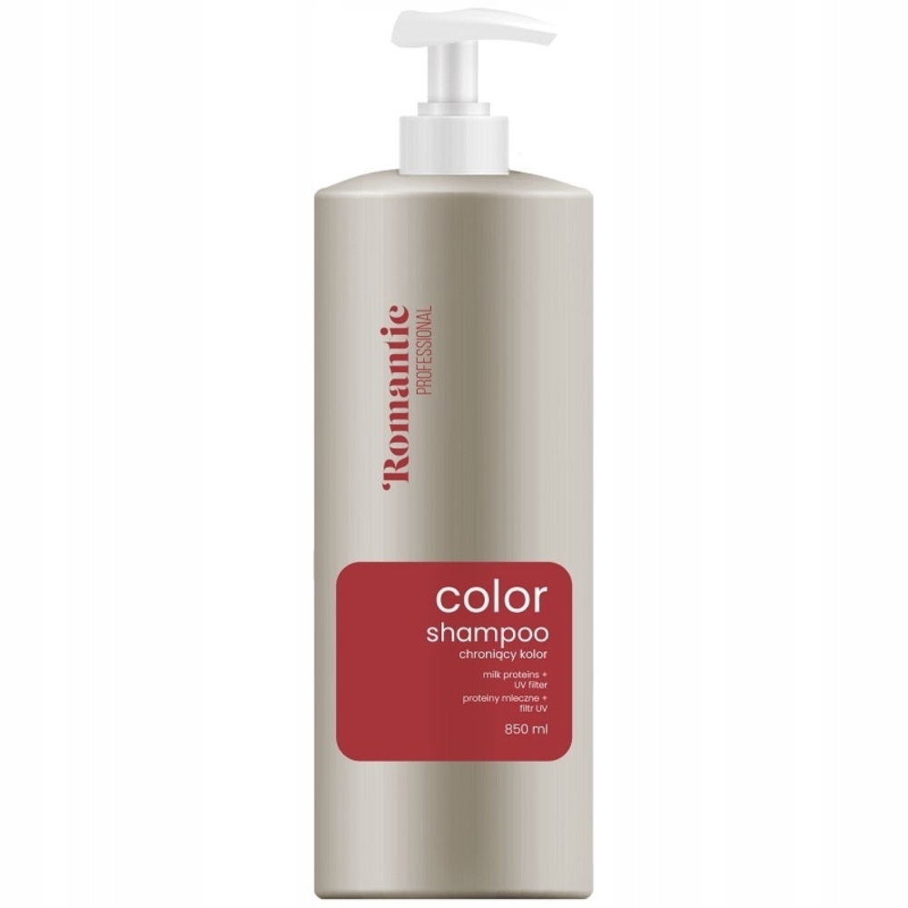 Romantic Color Szampon Do Włosów Farbowanych Ochrona Koloru Filtr UV 850ml