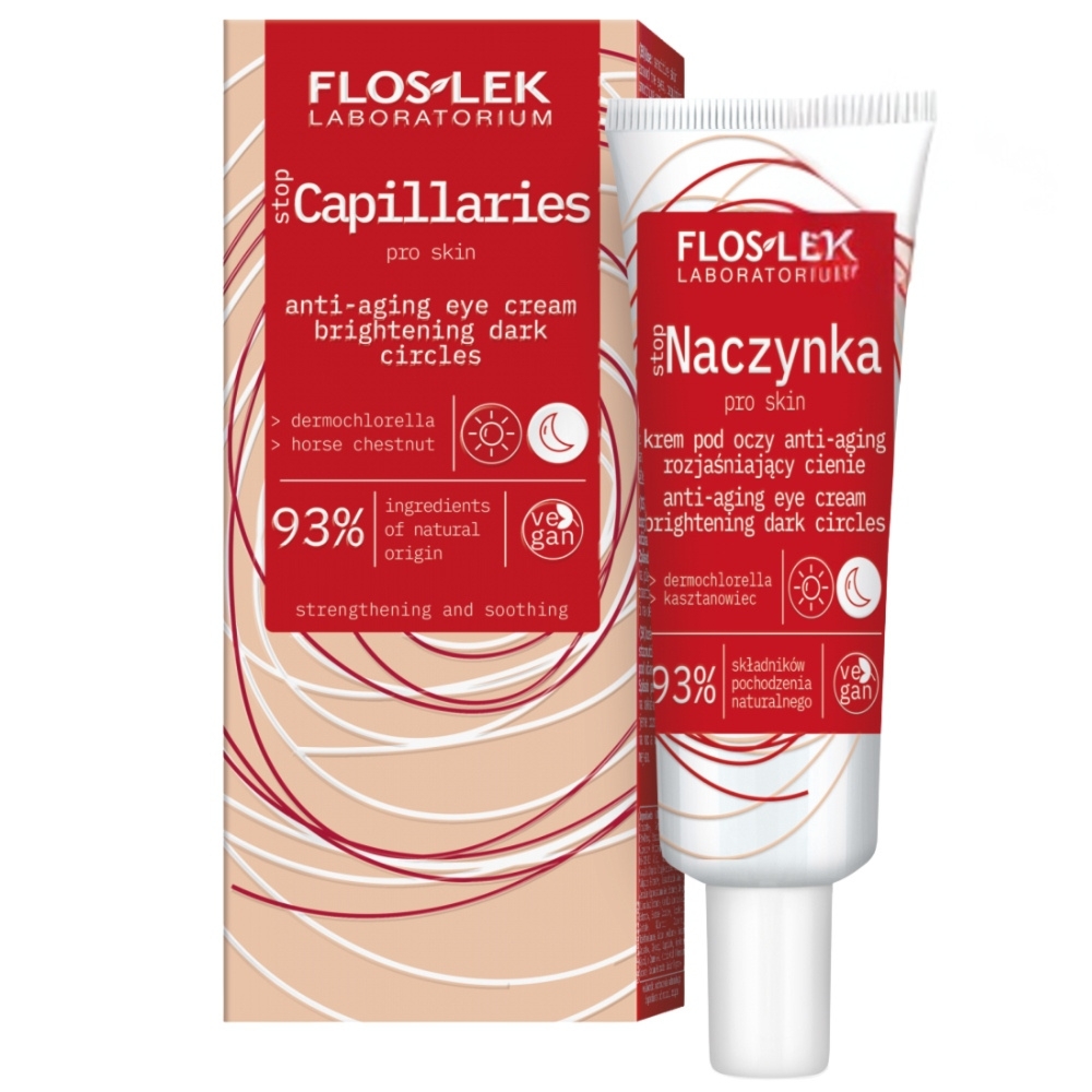 Floslek Stop Naczynka Rozjaśniający Krem Pod Oczy Kasztanowiec 30ml