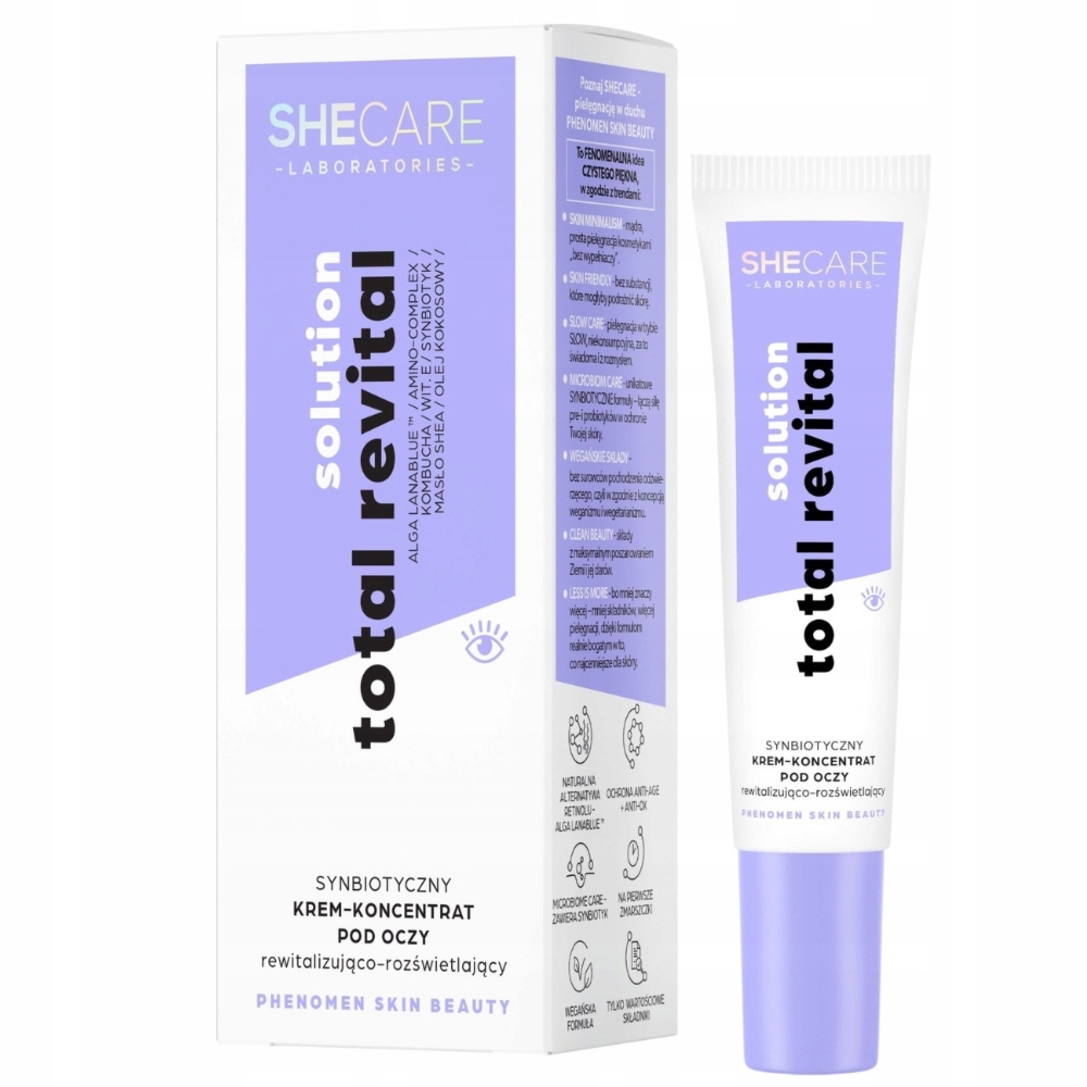 SheCare Total Revital Solution Krem Koncentrat Pod Oczy Rewitalizujący 15ml