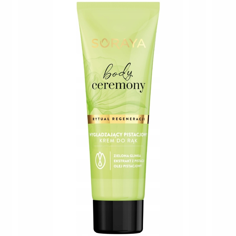 Soraya Body Ceremony Krem Do Rąk Wygładzający Pistacja Zielona Glinka 50 ml