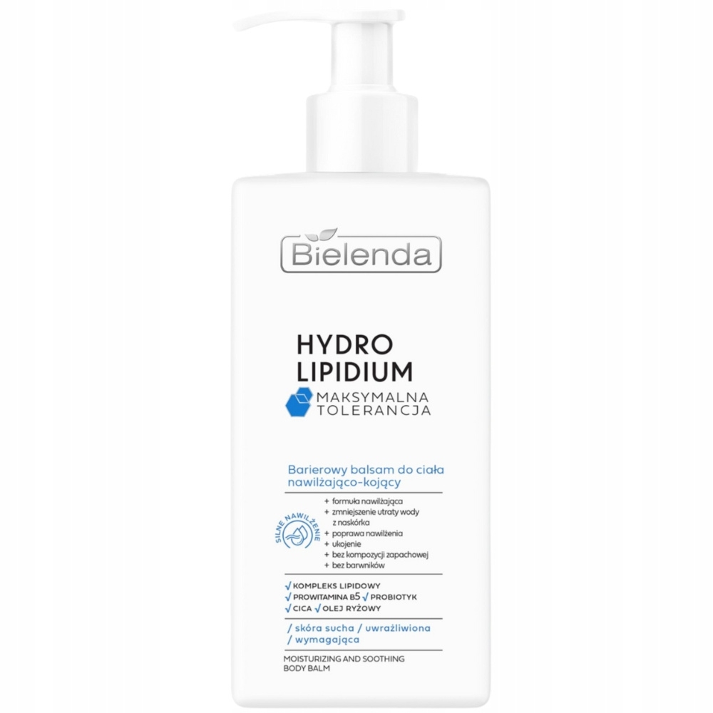 Bielenda Hydro Lipidium Barierowy Nawilżający Balsam Do Ciała CICA 300ml