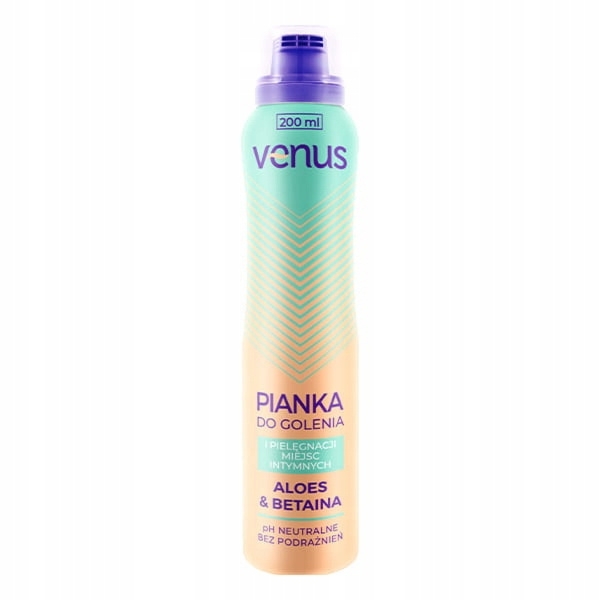 Venus Pianka Do Golenia i Pielęgancji Miejsc Intymnych Aloes Betaina 200ml