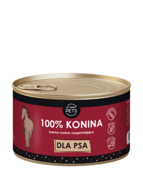 Wow! Pets Mokra Karma Dla Psa Konina 100% 410g