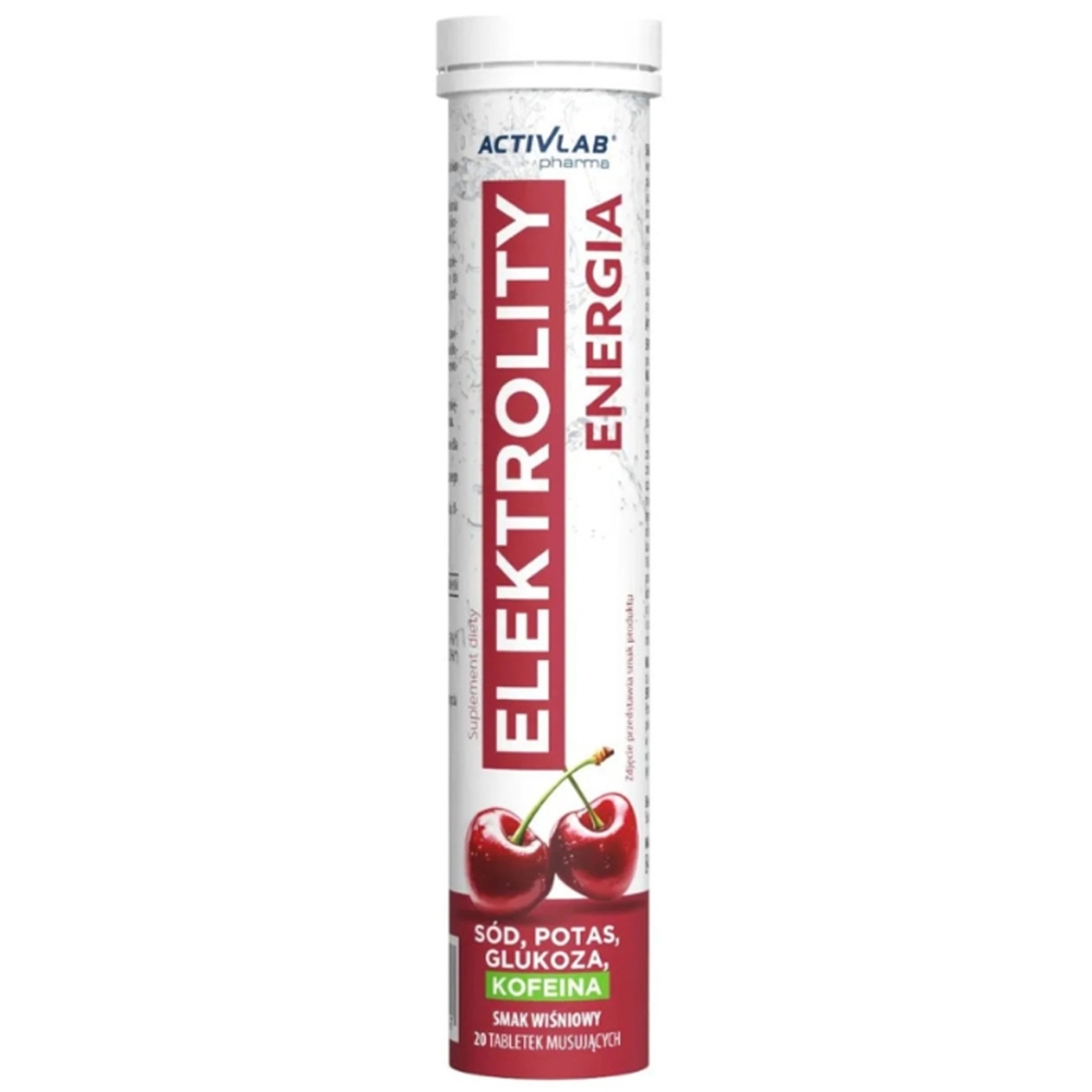 Activlab Elektrolity Energia Musujące Kofeina Wit C Skupienie Wydajność 20