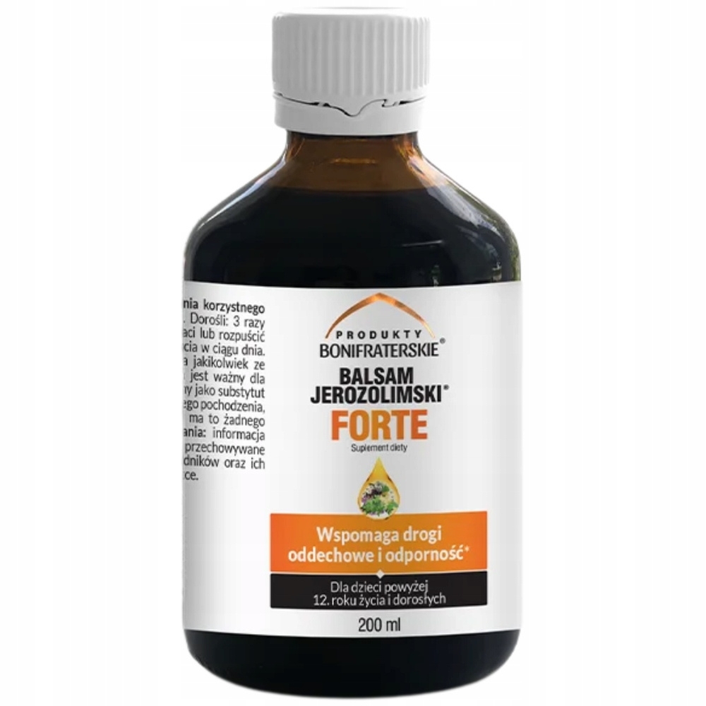 Bonifraterskie Balsam Jerozolimski Forte Odporność Witamina C Syrop 200ml