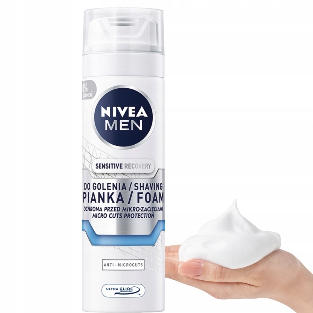 Nivea Men Pianka Do Golenia Sensitive Recovery Regenerująca Wrażliwa 200ml