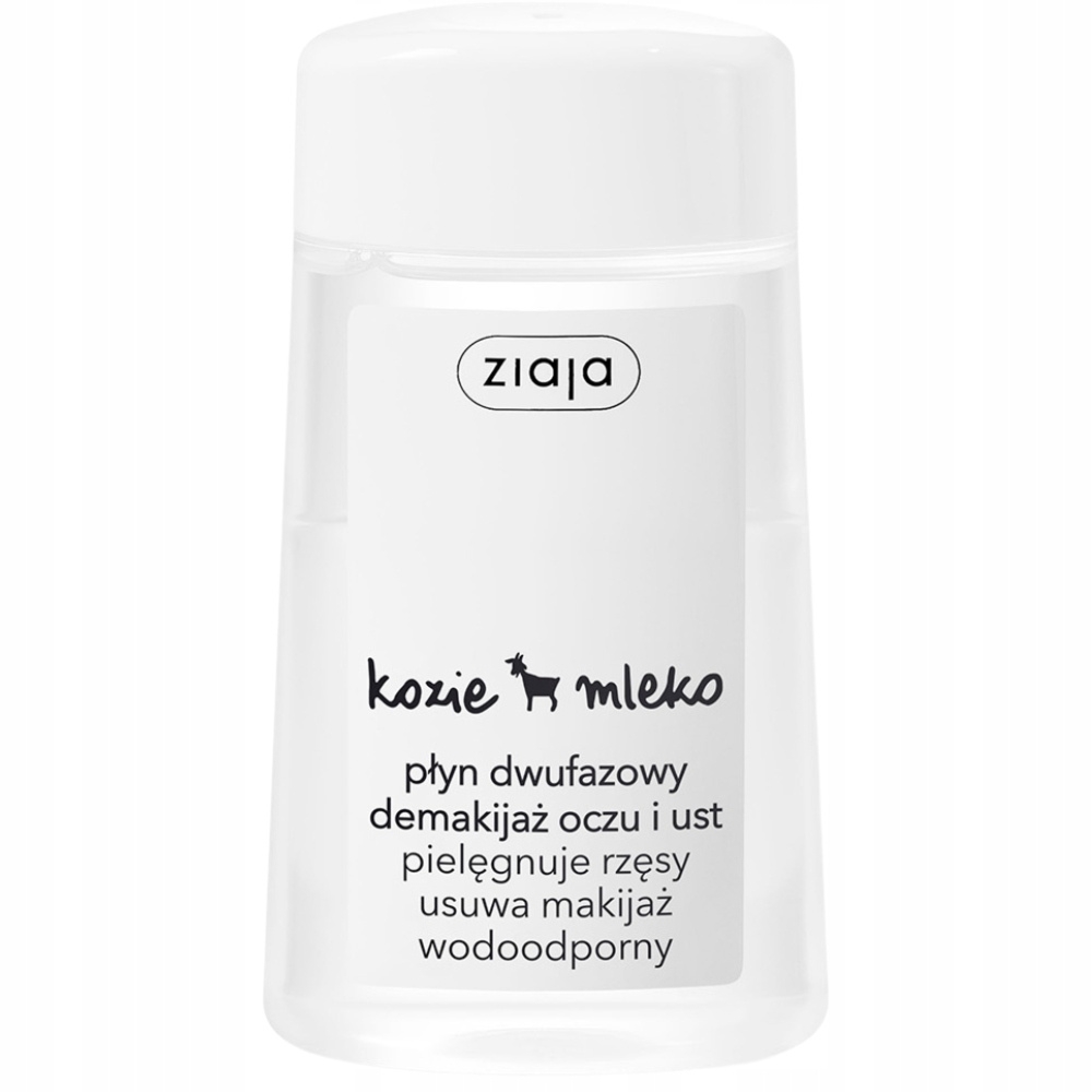 Ziaja Kozie Mleko Dwufazowy Płyn Do Demakijażu Oczu Ust Pielęgnujący 120ml