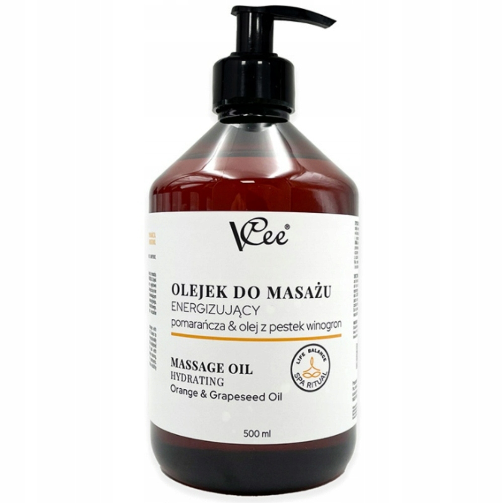 VCee Spa Ritual Olejek Do Masażu Ciała Hydrating Pomarańcza Winogrono 500ml