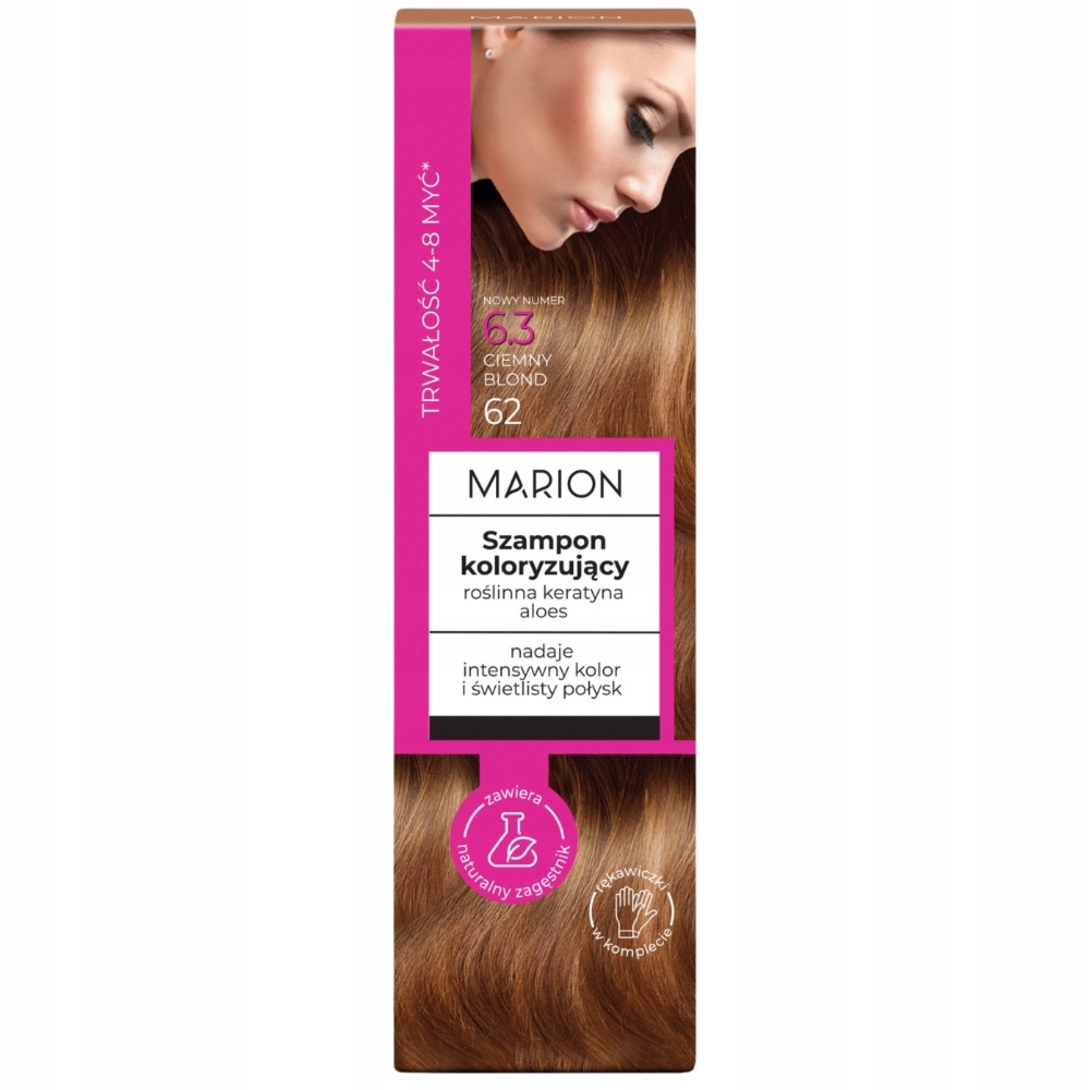 Marion Szampon Koloryzujący Do Włosów Szamponetka 6.3 Ciemny Blond 100ml