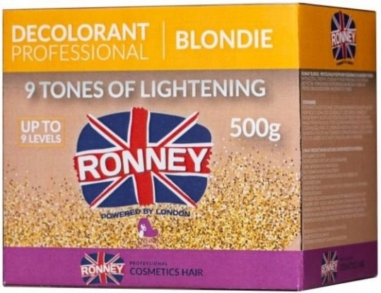 Ronney Profesjonalny Bezpyłowy Rozjaśniacz Do Wlosów Blond 9 Tonów 500g