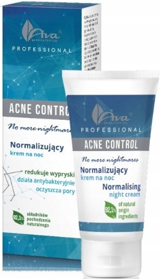 Ava Acne Control Krem Normalizujący na noc 50ml