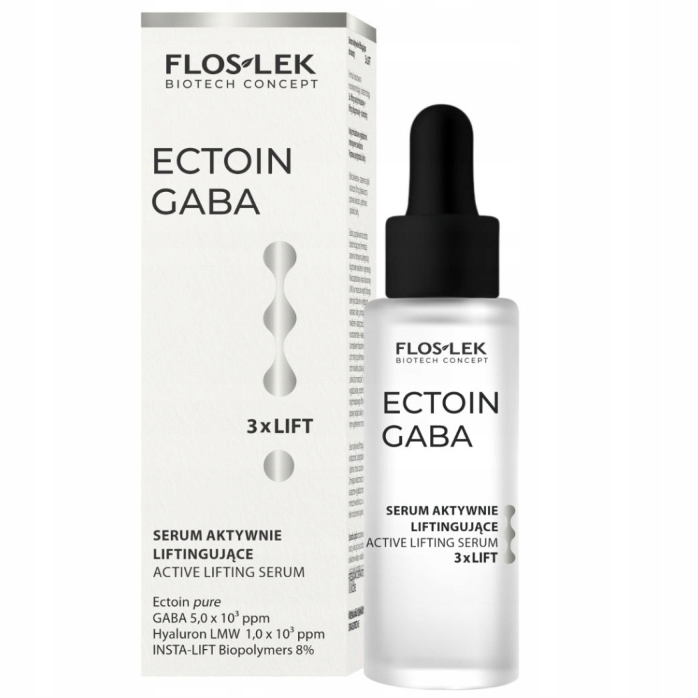 Floslek Biotech Ectoin Gaba 3x Lift Liftingujące Serum Do Twarzy 30ml