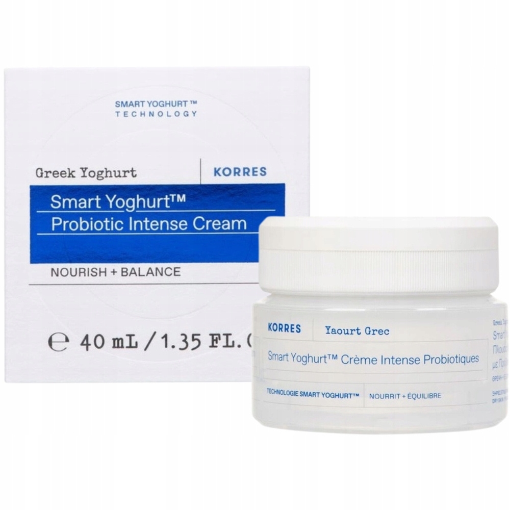 Korres Greek Yoghurt Smart Ultraodżywczy Krem Do Twarzy z Probiotykami 40ml