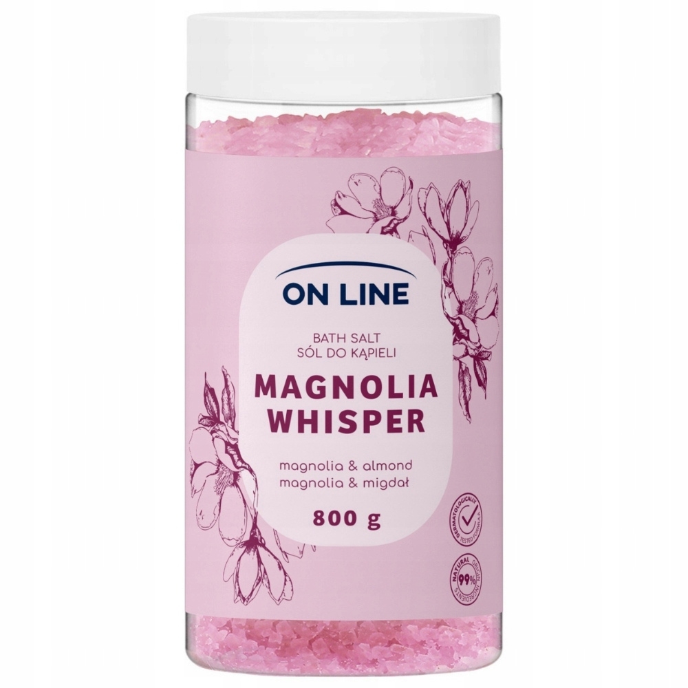 On Line Relaksująca Sól Do Kąpieli Magnolia Whisper Mleczko Migdałowe 800g