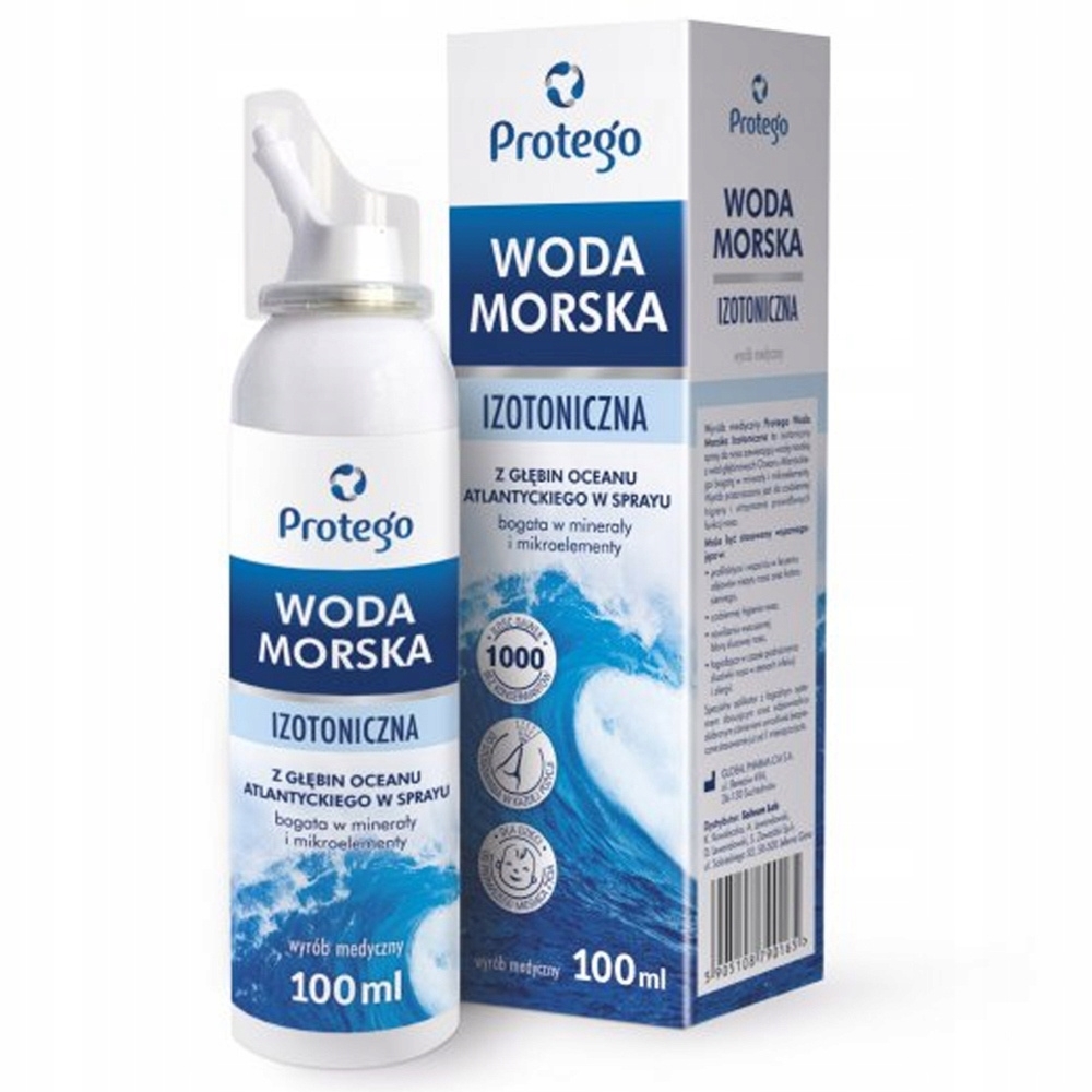Protego Woda Morska Izotoniczna Do Nosa Katar Infekcje Alergie 100 ml