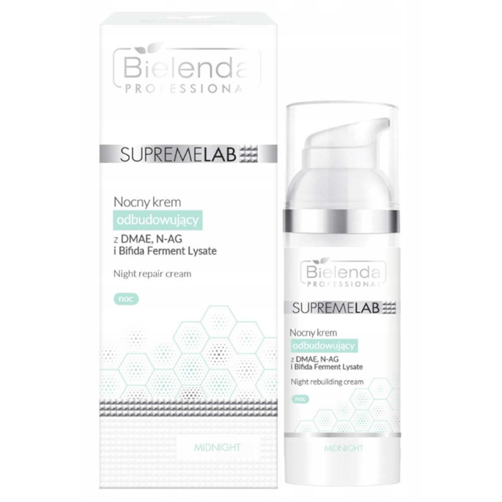 Bielenda Professional Nocny Krem Odbudowujący Lifting DMAE N-AG Twarz 50ml